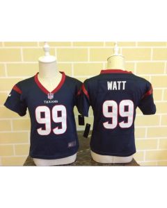 Toddler Houston Texans #99 J.J. Watt Navy Blue Stitched NFL Jersey