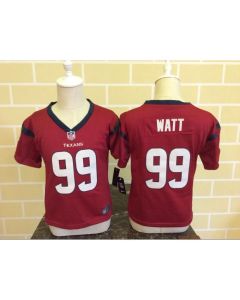 Toddler Houston Texans #99 J.J. Watt Red Stitched NFL Jersey