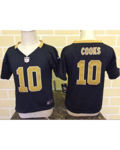 Toddler New Orleans Saints #10 Brandin Cooks Black Stitched NFL Jersey