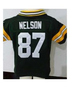Toddler Packers #87 Jordy Nelson Green Team Color Stitched NFL Elite Jersey