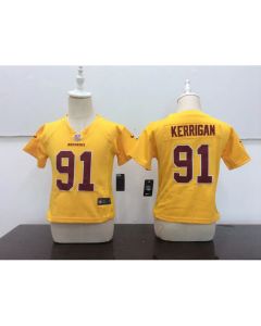Toddler Washington Redskins #91 Ryan Kerrigan Gold Stitched NFL Jersey