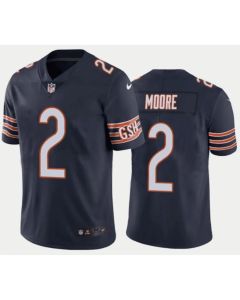 Toddlers Chicago Bears #2 D.J. Moore Navy Vapor Untouchable Stitched Football Jersey
