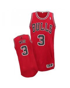 Toddlers Chicago Bulls #3 Dwyane Wade Red Stitched Basketball Jersey