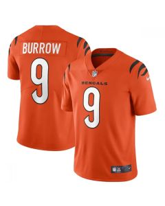 Toddlers Cincinnati Bengals #9 Joe Burrow #9 Joe Burrow Orange Vapor Limited Stitched Jersey