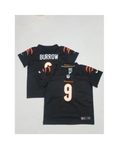 Toddlers Cincinnati Bengals #9 Joe Burrow Black Vapor Untouchable Limited Stitched Jersey