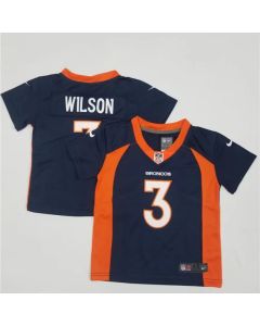 Toddlers Denver Broncos #3 Russell Wilson Navy Stitched Jersey