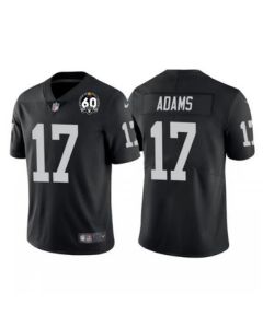 Toddlers Las Vegas Raiders #17 Davante Adams Black With 60th Anniversary Patch Vapor Limited Stitched Jersey