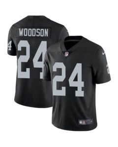 Toddlers Las Vegas Raiders #24 Charles Woodson Black Vapor Limited Stitched Jersey