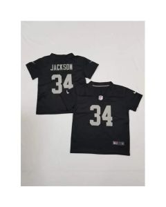 Toddlers Las Vegas Raiders #34 Bo Jackson Black Vapor Limited Stitched Jersey