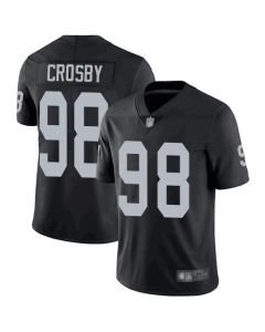 Toddlers Las Vegas Raiders #98 Maxx Crosby Black Vapor Limited Stitched Jersey