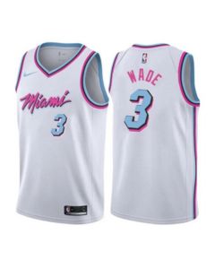 Toddlers Miami Heat #3 Dwyane Wade White Stitched Basketball Jersey