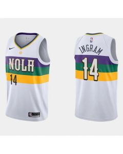 Toddlers New Orleans Pelicans #14 Brandon Ingram White Stitched Basketball Jersey