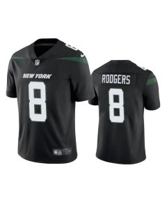 Toddlers New York Jets #8 Aaron Rodgers Black Vapor Untouchable Limited Stitched Jersey