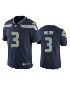 Toddlers Seattle Seahawks #3 Russell Wilson Navy 100th Season Vapor Untouchable L Limited Stitched NFL Jersey