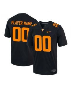 Toddlers Tennessee Volunteers Customized Black Stitched Game Jersey