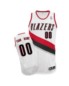 Trail Blazers Personalized Authentic White NBA Jersey