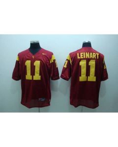 Trojans #11 Matt Leinart Red Stitched NCAA Jersey
