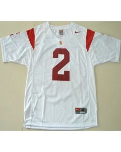 Trojans #2 Robert Woods White Stitched NCAA Jersey