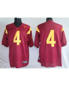 Trojans #4 Joe McKnight Red Stitched NCAA Jersey