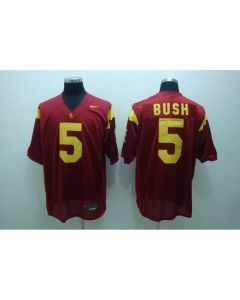 Trojans #5 Reggie Bush Red Stitched NCAA Jersey