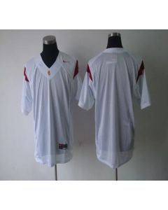 Trojans Blank White Stitched NCAA Jersey