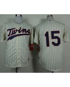 Twins #15 Glen Perkins Cream Cool Base Stitched MLB Jersey