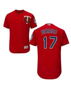 Twins #17 Jose Berrios Red Flexbase Authentic Collection Stitched MLB Jersey