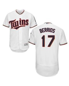 Twins #17 Jose Berrios White Flexbase Authentic Collection Stitched MLB Jersey