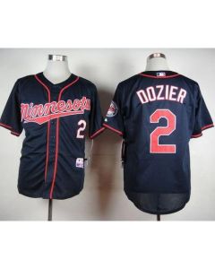 Twins #2 Brian Dozier Navy Blue Cool Base Stitched MLB Jersey