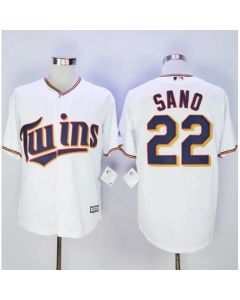 Twins #22 Miguel Sano New White Cool Base Stitched MLB Jersey