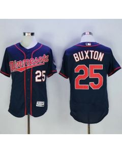 Twins #25 Byron Buxton Navy Blue Flexbase Authentic Collection Stitched MLB Jersey