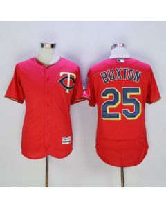 Twins #25 Byron Buxton Red Flexbase Authentic Collection Stitched MLB Jersey