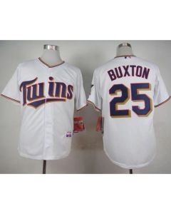 Twins #25 Byron Buxton White Cool Base Stitched MLB Jersey