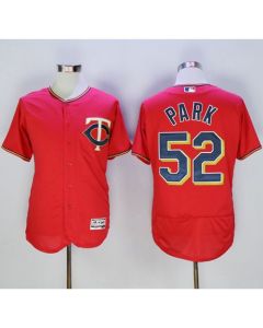 Twins #52 Byung-Ho Park Red Flexbase Authentic Collection Stitched MLB Jersey