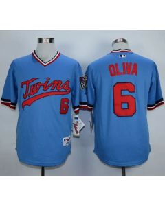 Twins #6 Tony Oliva Light Blue 1984 Turn Back The Clock Stitched MLB Jersey