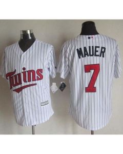 Twins #7 Joe Mauer White New Cool Base Stitched MLB Jersey
