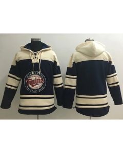 Twins Blank Navy Blue Sawyer Hooded Sweatshirt MLB Hoodie