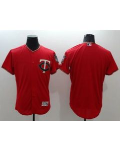 Twins Blank Red Flexbase Authentic Collection Stitched MLB Jersey