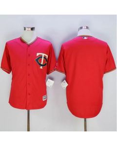 Twins Blank Red New Cool Base Stitched MLB Jersey