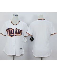 Twins Blank White Home Women's Stitched MLB Jersey