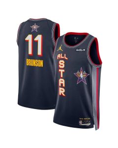 Unisex #11 Jalen Brunson Navy 2025 NBA All-Star Game Swingman Player Jersey (Navy)