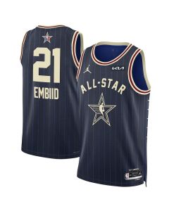 Unisex #21 Joel Embiid Navy 2024 NBA All-Star Game Swingman Jersey (Navy)