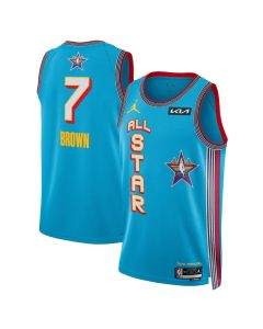 Unisex #7 Jaylen Brown Light Blue 2025 NBA All-Star Game Swingman Player Jersey