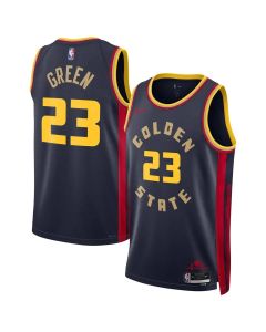 Unisex Golden State Warriors Draymond Green Navy 2024/25 Swingman Player Jersey - City Edition