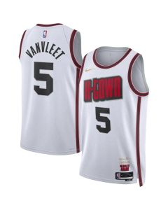 Unisex Houston Rockets #5 Fred VanVleet White 2024/25 City Edition Swingman Player Jersey
