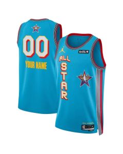 Unisex Light Blue 2025 NBA All-Star Game Swingman Custom Jersey (Blue)