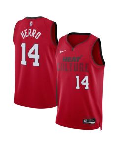 Unisex Miami Heat #14 Tyler Herro Red 2024/25 Swingman City Edition Player Jersey (Red)