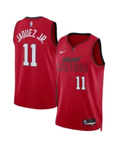 Unisex Miami Heat Jaime Jaquez Jr. Red 2024/25 Swingman Player Jersey - City Edition