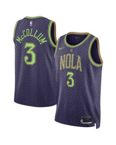 Unisex New Orleans Pelicans CJ McCollum Purple 2024/25 Swingman Player Jersey - City Edition