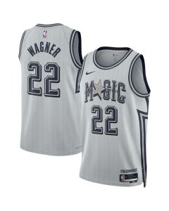 Unisex Orlando Magic #22 Franz Wagner Silver 2024/25 Swingman City Edition Player Jersey (Silver)